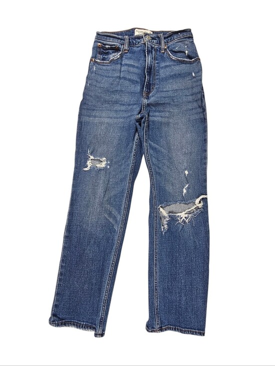 Abercrombie & Fitch Denim - Abercrombie The Ankle Straight Leg Distressed Denim Jeans Women’s Size 26